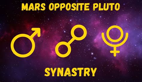 Conjunctions are usually when two planets are in the exact same sign, it also the strongest aspect possible. . Mars opposite pluto synastry tumblr